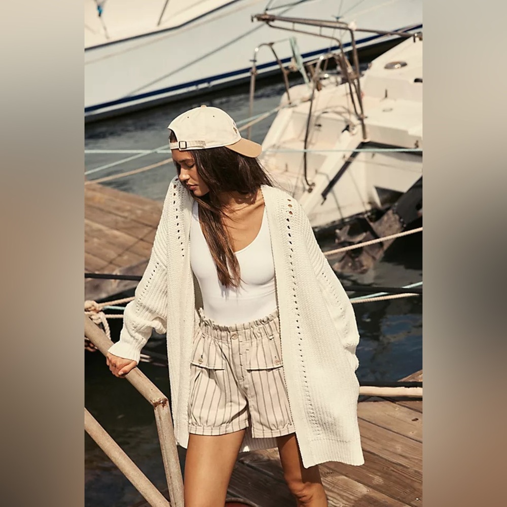 Free People Nightingale Cardigan - White